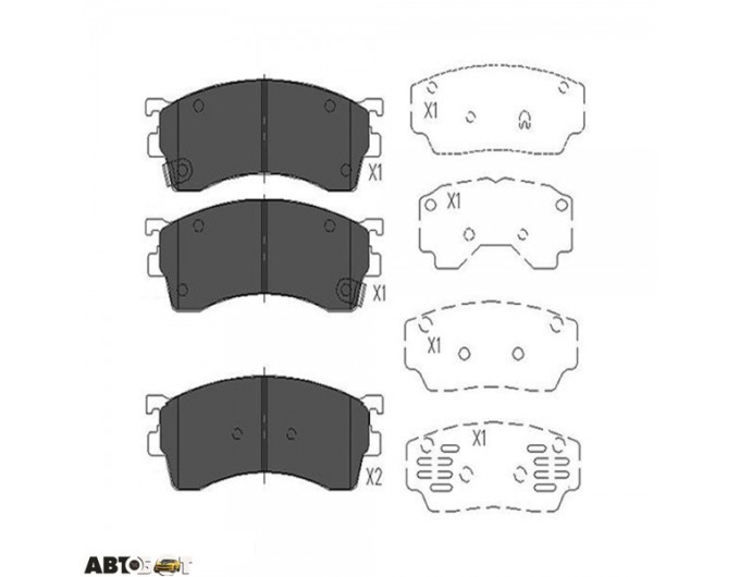 Тормозные колодки KAVO PARTS KBP-4503, цена: 1 547 грн.