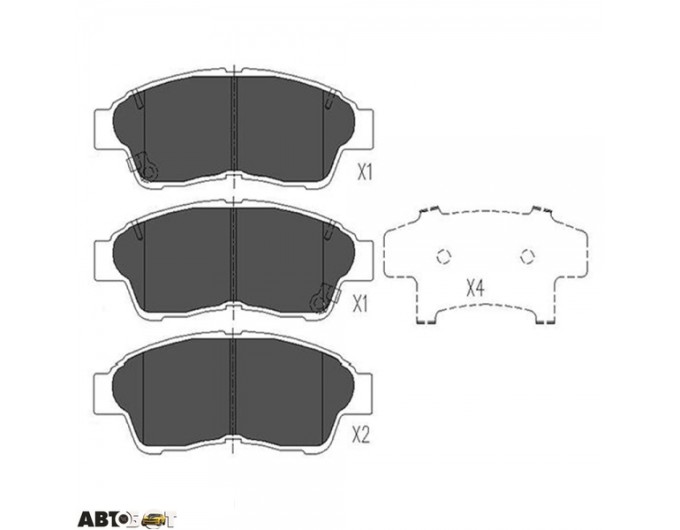 Гальмівні колодки KAVO PARTS KBP-9005, ціна: 1 333 грн.