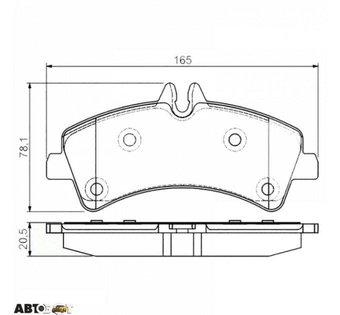 Гальмівні колодки Bosch 0 986 495 099, ціна: 1 968 грн.