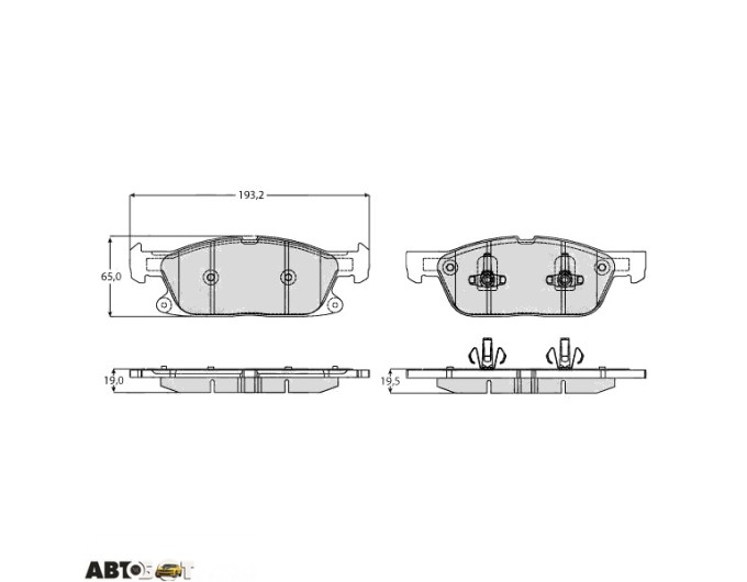 Тормозные колодки TRW GDB2167, цена: 5 109 грн.