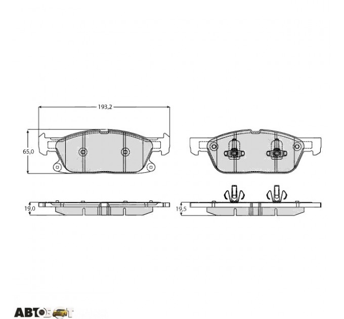 Гальмівні колодки TRW GDB2167, ціна: 2 782 грн.