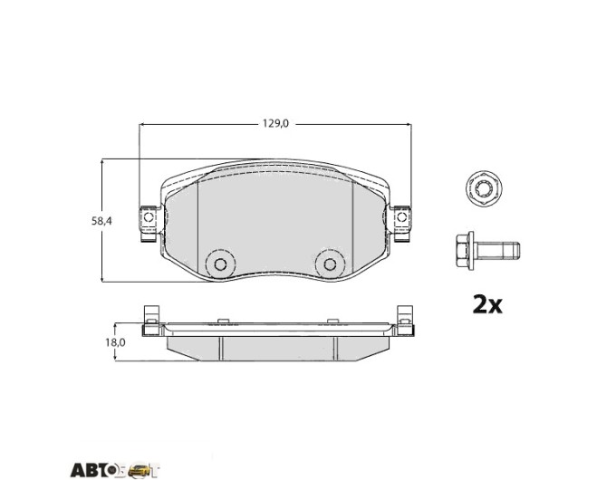 Тормозные колодки TRW GDB2175, цена: 3 112 грн.