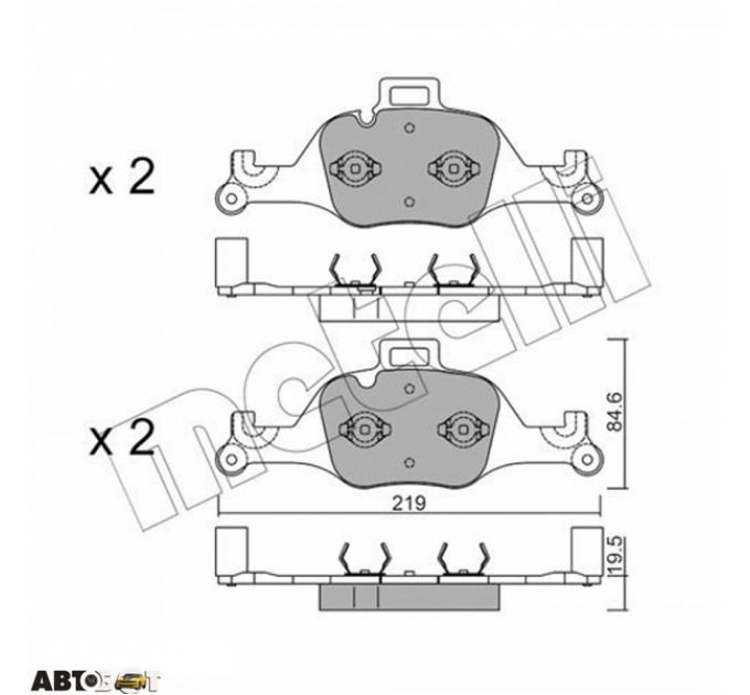 Тормозные колодки METELLI 22-1145-0, цена: 2 926 грн.