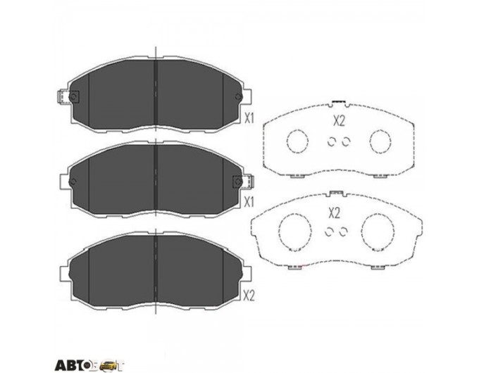 Гальмівні колодки KAVO PARTS KBP-3003, ціна: 1 874 грн.
