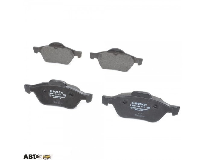 Тормозные колодки Bosch 0 986 494 034, цена: 2 272 грн.