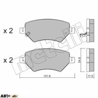 Тормозные колодки METELLI 22-1049-0