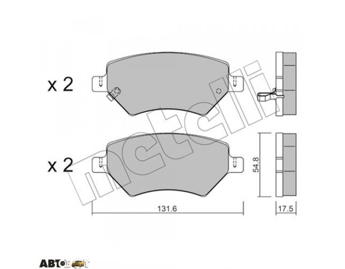 Тормозные колодки METELLI 22-1049-0, цена: 2 111 грн.