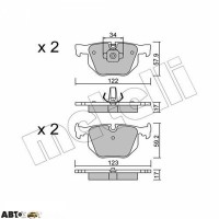 Тормозные колодки METELLI 22-0561-0