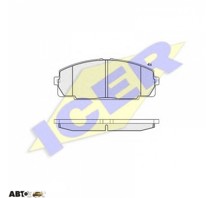 Тормозные колодки ICER 141170, цена: 1 092 грн.