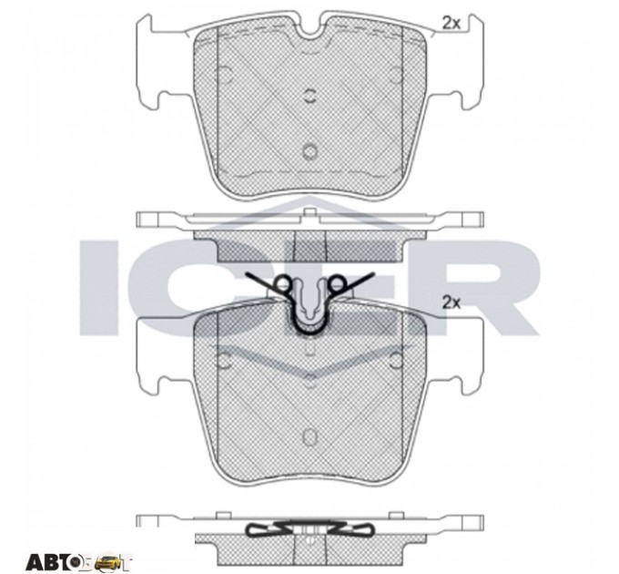 Гальмівні колодки ICER 182271, ціна: 1 685 грн.