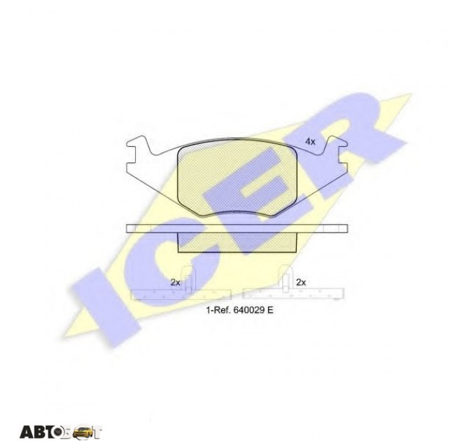 Тормозные колодки ICER 180461, цена: 663 грн.