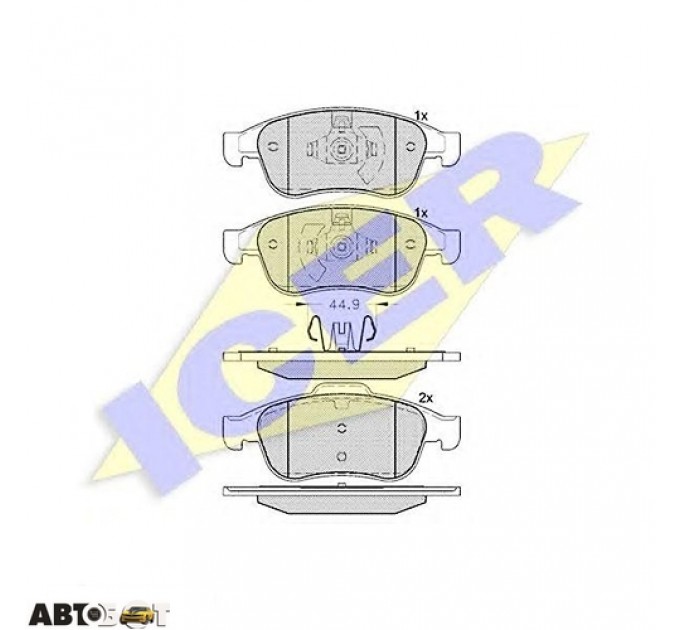 Тормозные колодки ICER 181915, цена: 1 309 грн.