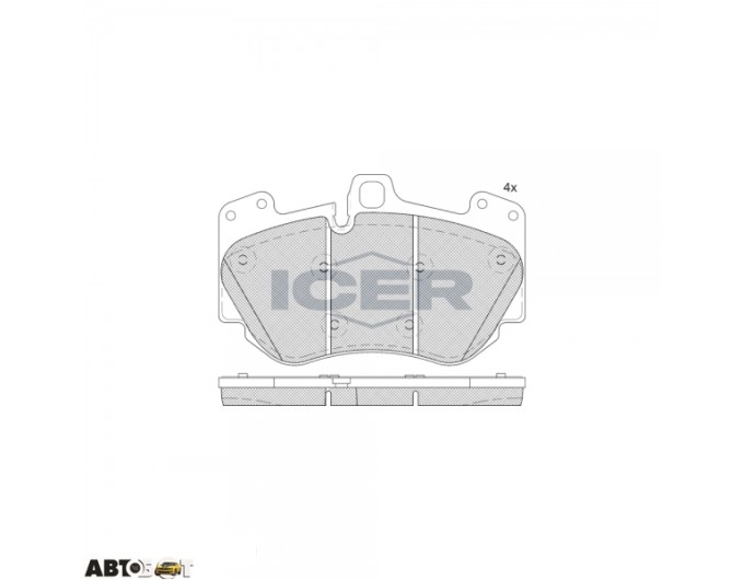 Гальмівні колодки ICER 182349, ціна: 4 190 грн.