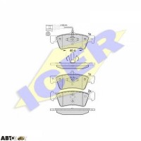 Гальмівні колодки ICER 141816