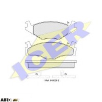 Гальмівні колодки ICER 180460