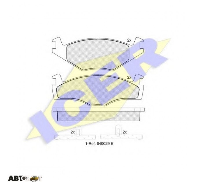 Тормозные колодки ICER 180460, цена: 679 грн.