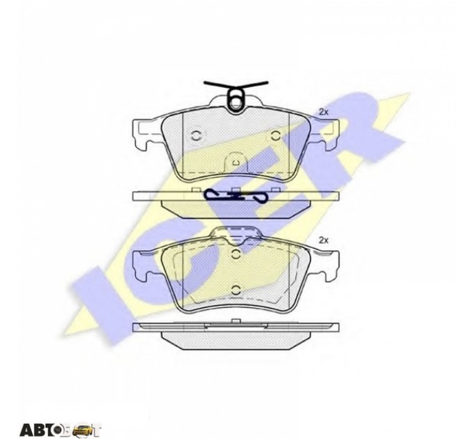 Тормозные колодки ICER 182013, цена: 1 482 грн.