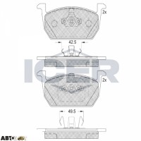 Гальмівні колодки ICER 182285