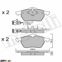 Тормозные колодки METELLI 22-0181-0