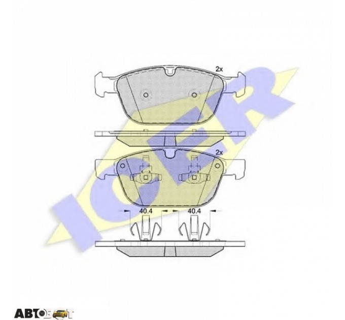 Тормозные колодки ICER 181920, цена: 2 717 грн.