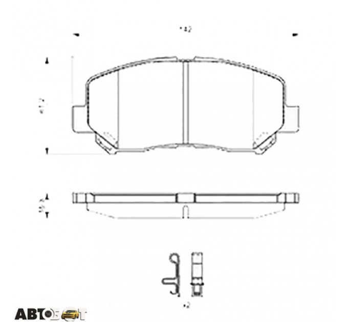 Тормозные колодки Bosch 0 986 494 675, цена: 1 674 грн.