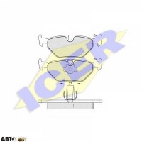 Гальмівні колодки ICER 181141