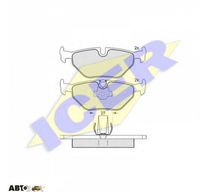 Тормозные колодки ICER 181141, цена: 830 грн.