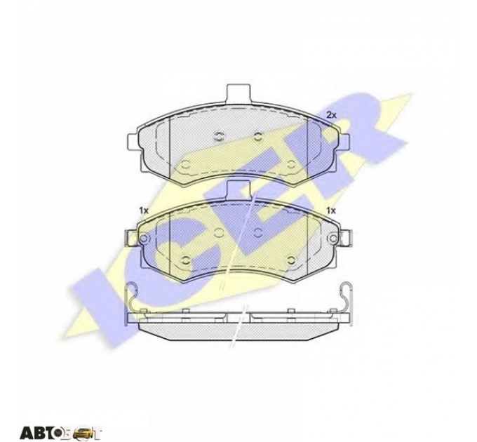 Тормозные колодки ICER 181643, цена: 1 215 грн.