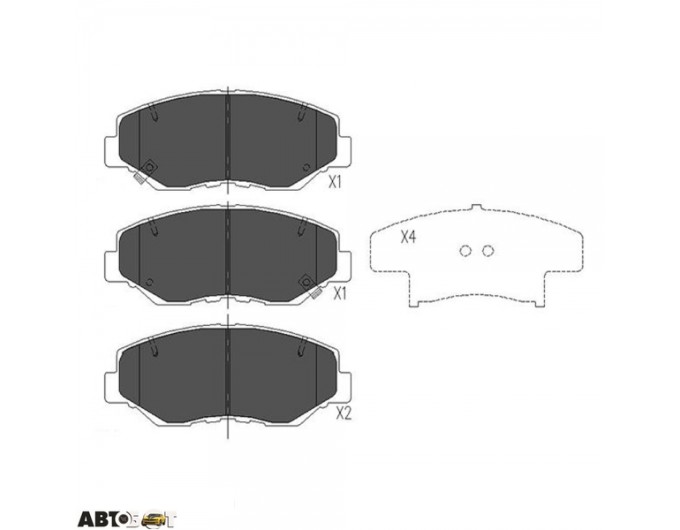 Тормозные колодки KAVO PARTS KBP-2034, цена: 1 630 грн.