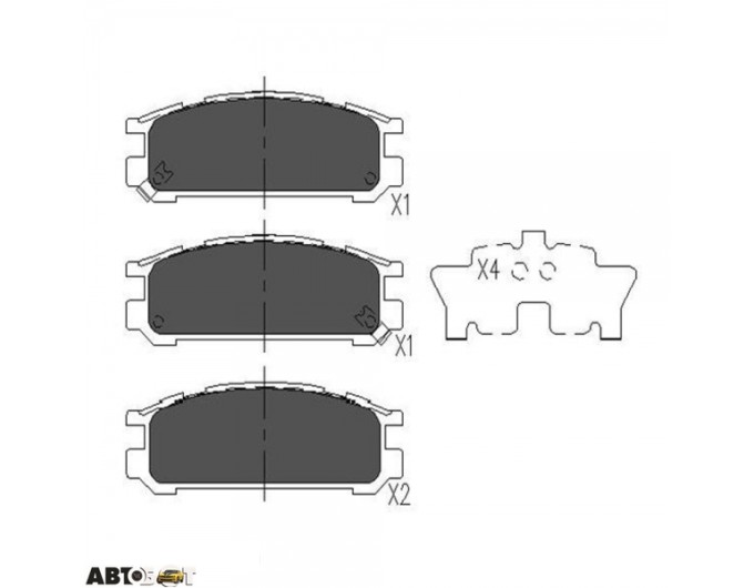 Тормозные колодки KAVO PARTS KBP-8016, цена: 1 586 грн.