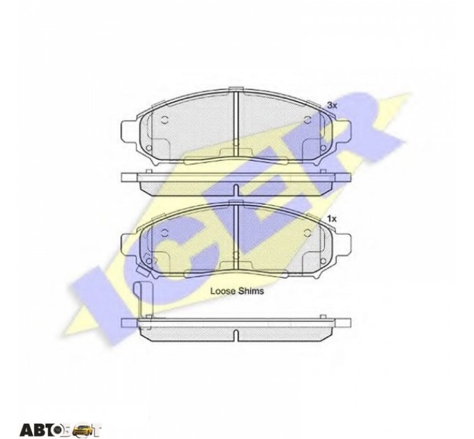 Тормозные колодки ICER 182003, цена: 1 416 грн.