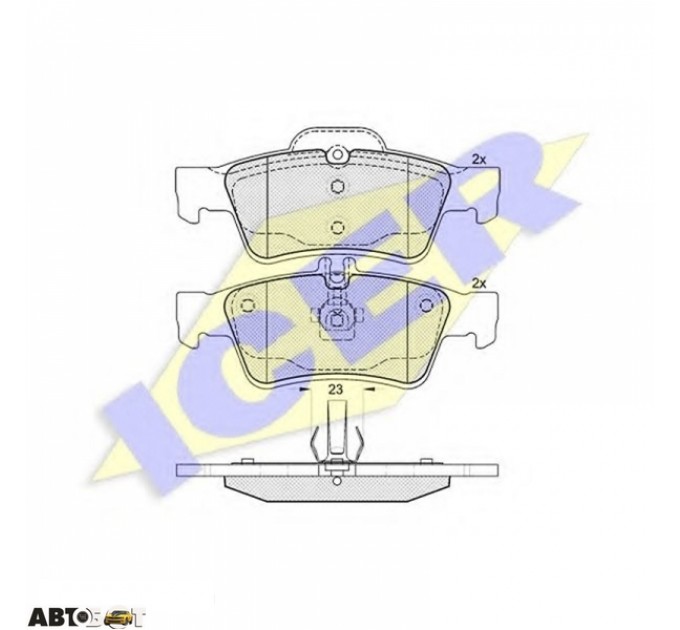 Тормозные колодки ICER 181576, цена: 1 215 грн.