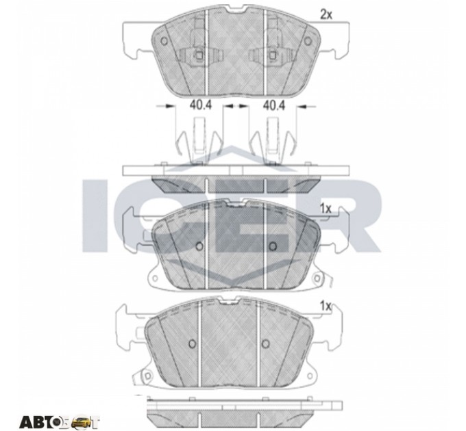 Тормозные колодки ICER 182250, цена: 2 428 грн.