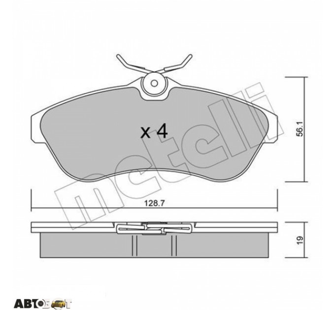 Тормозные колодки METELLI 22-0329-0, цена: 1 126 грн.