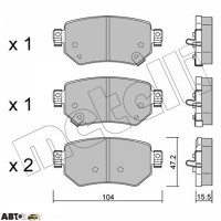 Тормозные колодки METELLI 22-1159-0