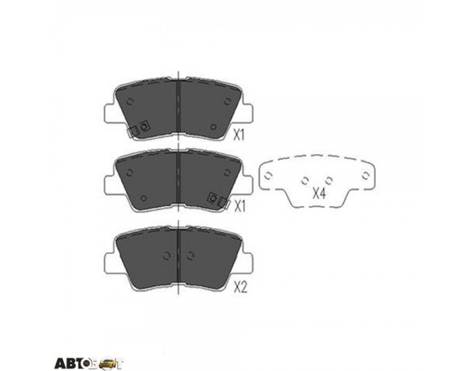 Тормозные колодки KAVO PARTS KBP-3025, цена: 1 268 грн.