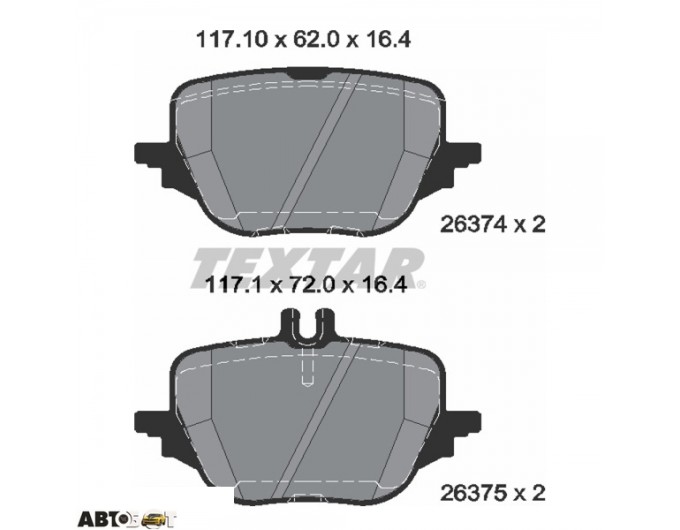 Тормозные колодки Textar 2637401, цена: 7 305 грн.