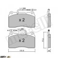 Тормозные колодки METELLI 22-0288-2, цена: 2 672 грн.