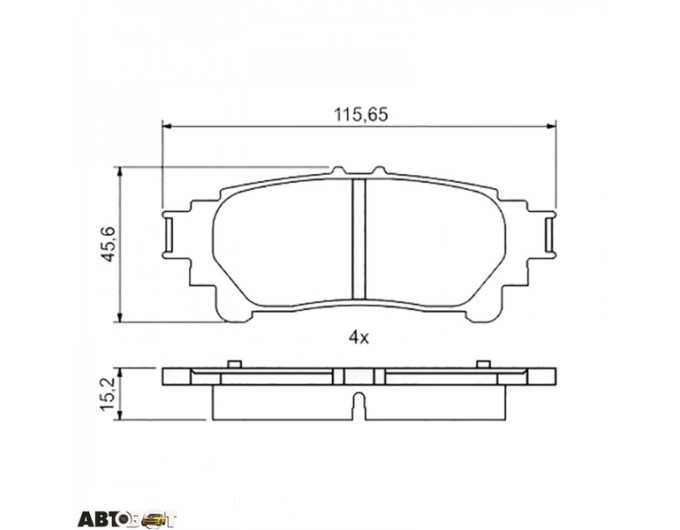 Тормозные колодки Bosch 0 986 494 873, цена: 1 822 грн.