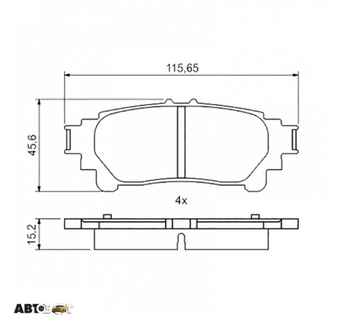 Гальмівні колодки Bosch 0 986 494 873, ціна: 992 грн.