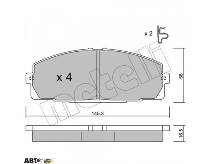 Тормозные колодки METELLI 22-0434-0, цена: 1 741 грн.