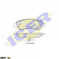 Тормозные колодки ICER 141804