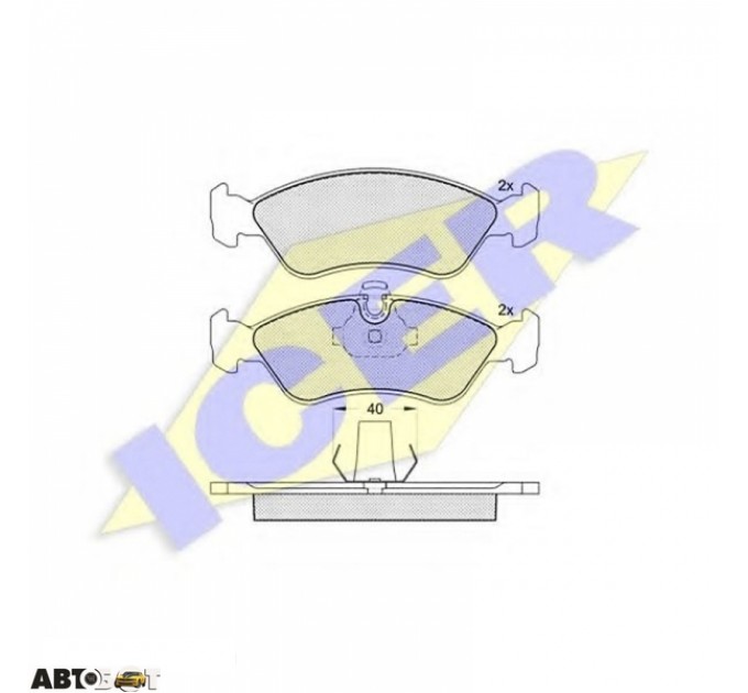 Тормозные колодки ICER 181152, цена: 996 грн.