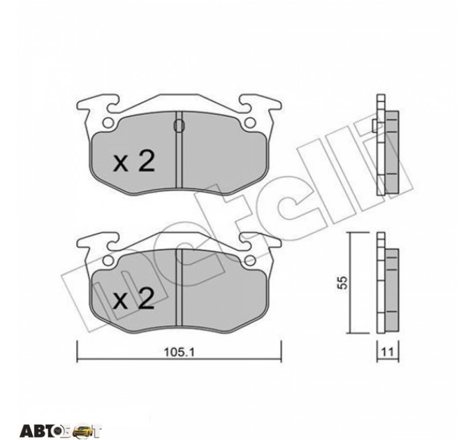 Тормозные колодки METELLI 22-0038-0, цена: 596 грн.