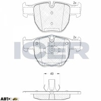 Гальмівні колодки ICER 181574