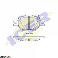 Тормозные колодки ICER 181704