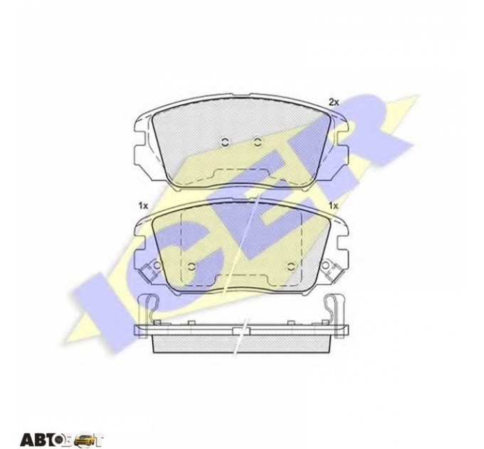 Тормозные колодки ICER 181745, цена: 1 346 грн.