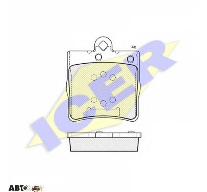 Тормозные колодки ICER 181311, цена: 1 256 грн.