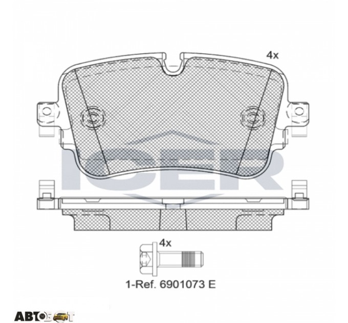 Тормозные колодки ICER 182248, цена: 2 073 грн.