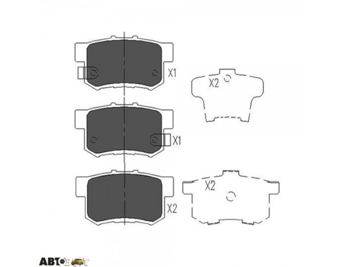 Тормозные колодки KAVO PARTS KBP-2008, цена: 1 305 грн.